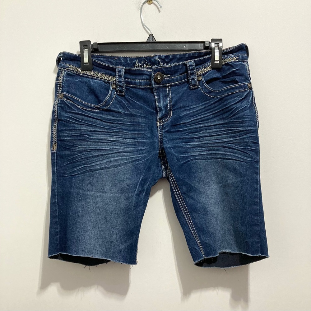 ♦️Ariya Jeans Blue Jean Bermuda Shorts Denim Jorts , size 7/8